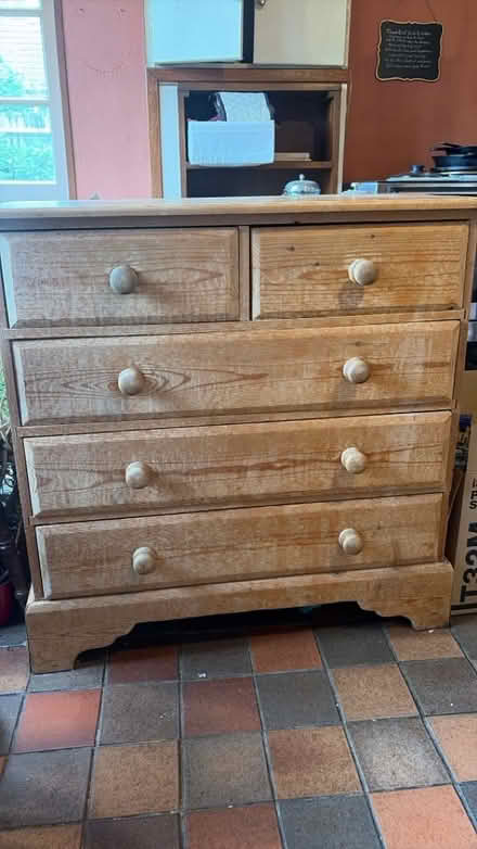 Photo of free Pine chest of drawers (Bletchingley RH1) #1