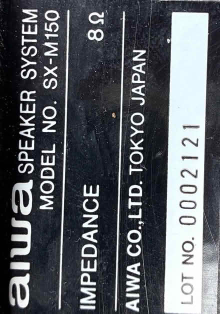 Photo of free Pair of AIWA loudspeakers (Cupar KY15) #3