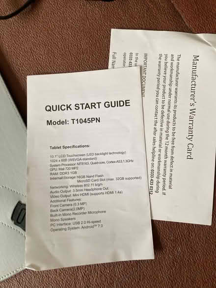 Photo of free Cello T1045PN tablet (Marlow Bottom SL7) #4