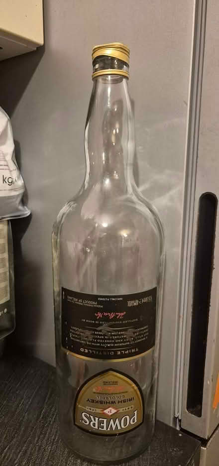 Photo of free Large whiskey bottle. Wonky lid (Terenure) #3