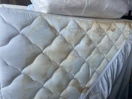 Photo of free Full size bed with topper (4th st Hanford) #1