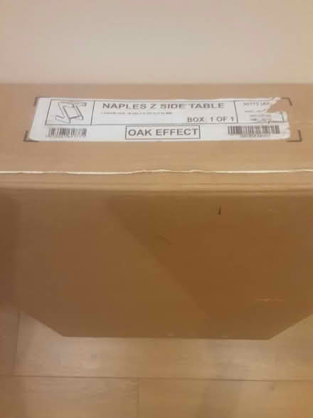 Photo of free Z shape side table in box, needs to be constructed (Horsham RH12) #1
