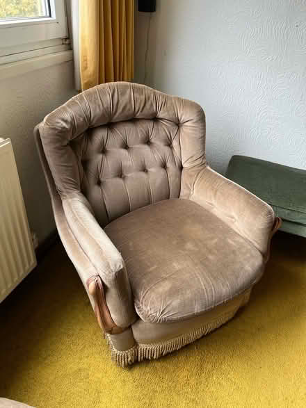 Photo of free Mid century his and her armchairs (Botley OX2) #1