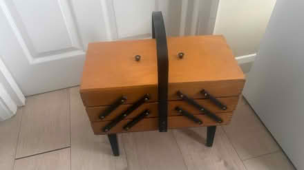 Photo of free Vintage accordion sewing box (DA15 Sidcup) #1