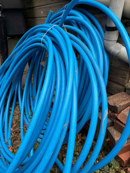 Photo of free 2 x Blue plastic pipe 25mm thick (Wootton OX20) #2
