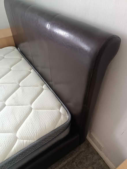Photo of free Leather bed (Greasby CH49) #3