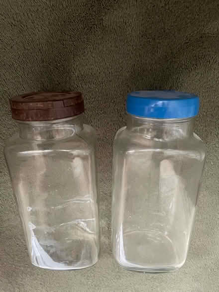 Photo of free Two old fashioned glass sweet jars (Fairfield LA1) #1