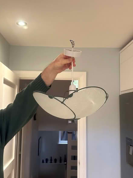 Photo of free Frosted Glass Pendant Style Chandelier Ceiling Lamp (Lewes BN7) #3