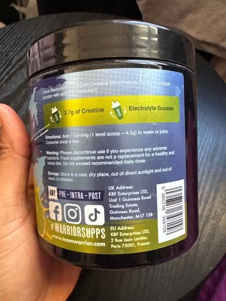 Photo of free Creatine + Electrolytes (Avenham PR1) #3