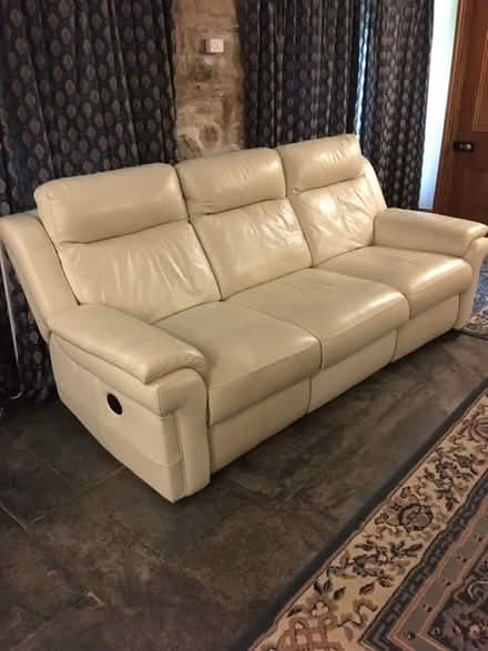 Photo of free leather 3-seater sofa (4 mile west of Launceston) #1