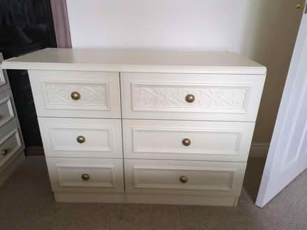 Photo of free Cream chest of drawers (Abbeymead GL4) #1