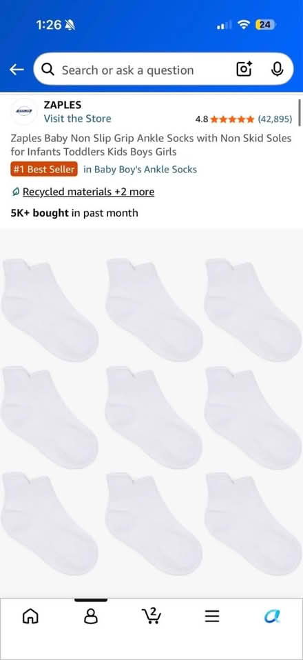 Photo of free Brand new unopened toddler socks (19803) #2