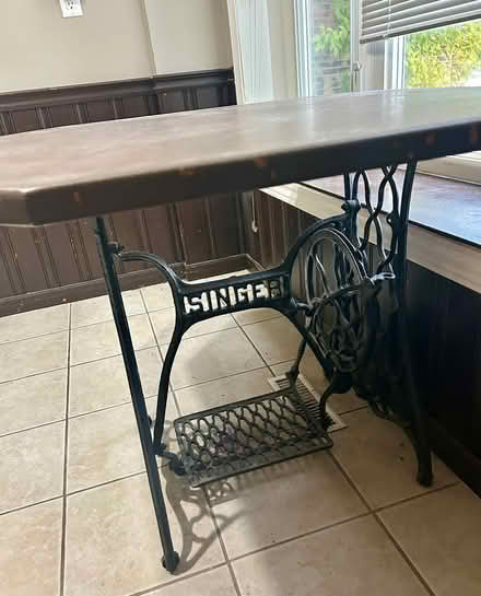 Photo of free Table with Singer Sewing Base (Davis Drive and Leslie.) #3