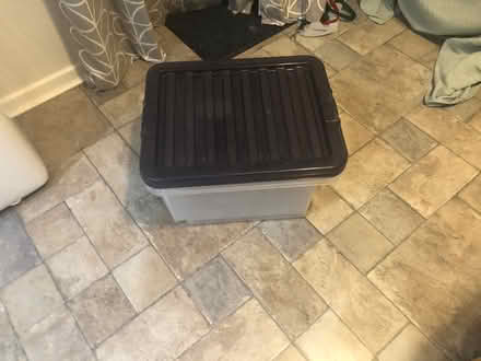 Photo of free Two stackable plastic storage crates with lids (Twyford RG10) #4