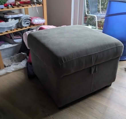 Photo of free Reclining sofa and foot stool (Bn42 4DR) #2