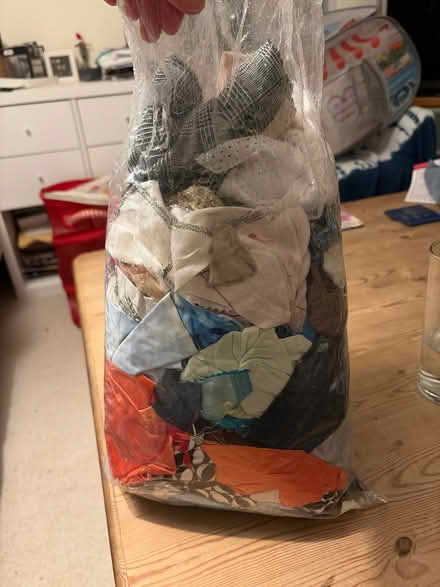 Photo of free Bag of fabric scraps for crafting/sewing (Hurstpierpoint BN6) #2