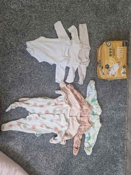 Photo of free Baby clothes up to 6lb + Nappies (Pershore WR10) #1