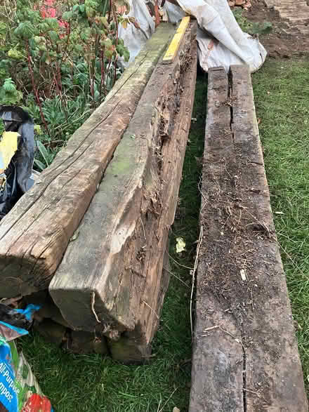 Photo of free wooden railway sleepers (Totteridge HW HP13) #2