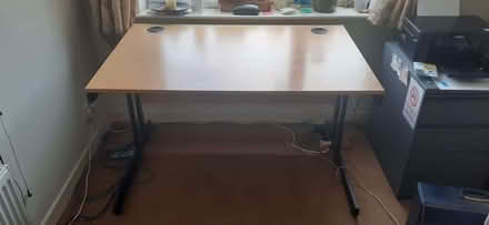 Photo of free Wood veneer desk (Corston BA2) #1