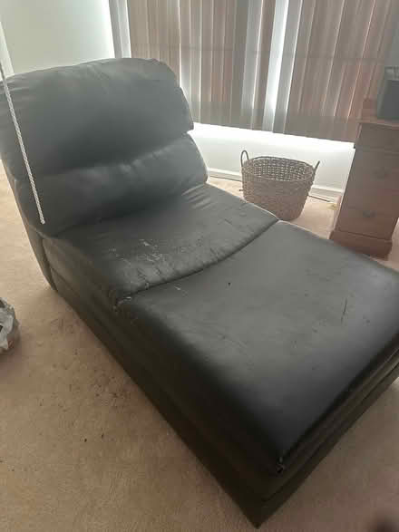 Photo of free Leather Chaise Lounge (crystal lake pingree station) #2