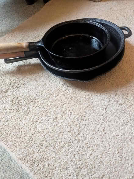 Photo of free Cast Iron Skillets (Grantham) #1