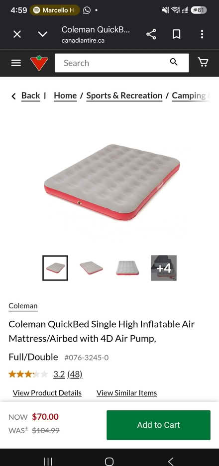 Photo of free Air mattress with slow leak (East Vancouver) #1