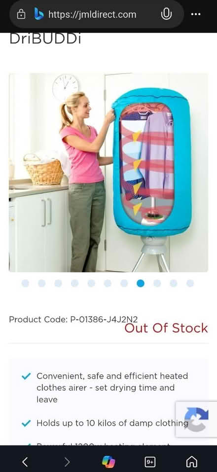 Photo of free DriBUDDi heated clothes airer (EH11 1UG) #2