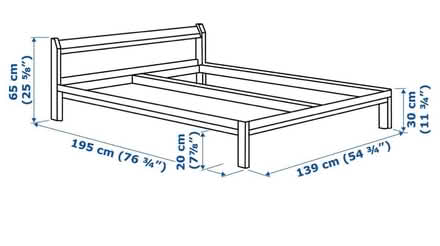 Photo of free Wooden double bed frame (Womersley Rd N8) #2