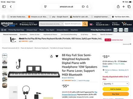 Photo of Music keyboard mains electric (Sharpness GL13) #1