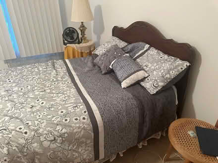 Photo of free Double bed frame cherry wood (crystal lake pingree station) #2