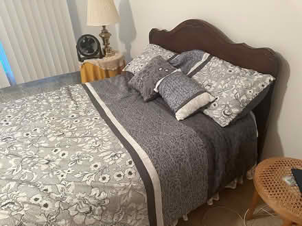 Photo of free Double bed frame cherry wood (crystal lake pingree station) #3