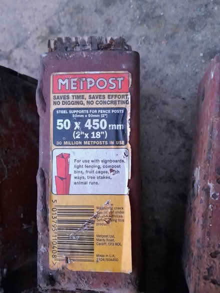 Photo of free 5 x metpost spikes (Newmarket/New Cheveley Rd CB8) #1