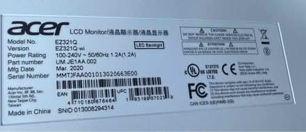 Photo of free Acer monitor (with cobwebs) (Valencia Avenue, Sunnyvale) #4