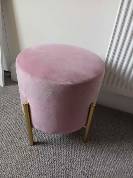 Photo of free Pink window seat with pink footstool.No fire labels . (Ware SG12) #2