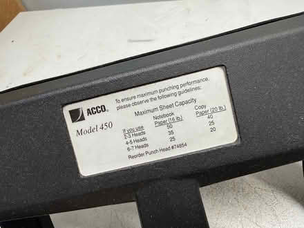 Photo of free heavy duty hole punch (near Tartan/ Jockvale) #2
