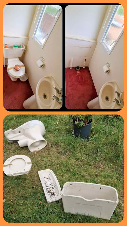 Photo of Used toilet and cistern fully functioning (Bradfield NR28) #1