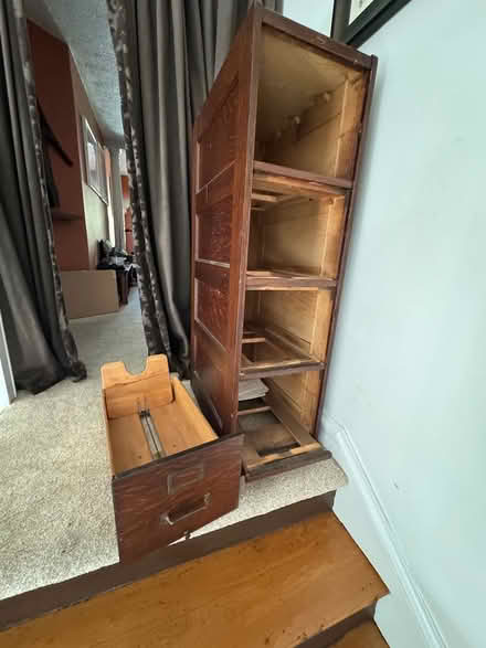 Photo of free 4 drawer solid wood file cabinet (Brighton) #1