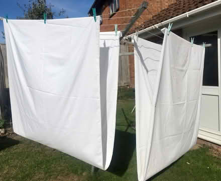 Photo of free 2 x Flat Sheets (Woodhall Park SN2) #1