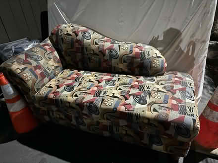 Photo of free Patterned Chaise Lounge (Valencia Avenue, Sunnyvale) #1