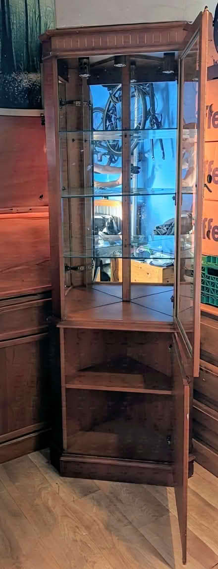 Photo of free Corner Glass Display Cabinet. (Lipson PL4) #1