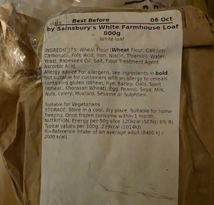 Photo of free Surplus food to give away (Wimbledon park SW19) #3