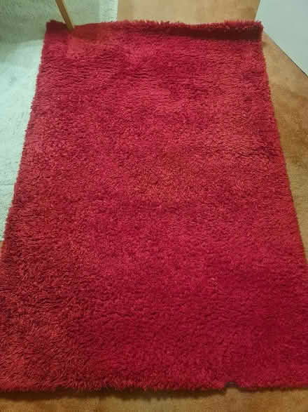 Photo of free Red shaggy rug (Kingsway BA2) #1