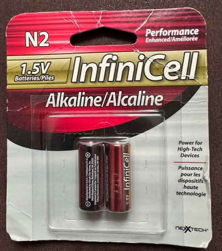 Photo of free 1.5V N2 Alkaline Batteries (2) (Alta Vista) #1