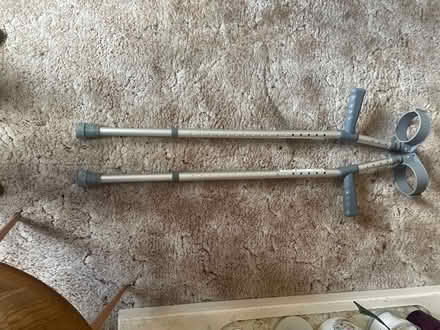 Photo of free Pair of aluminum crutches (Tytherington SK10) #1