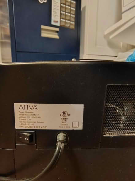 Photo of free Ativa Shredder for Repair or Parts (Palm Harbor/Tarpon Springs) #2