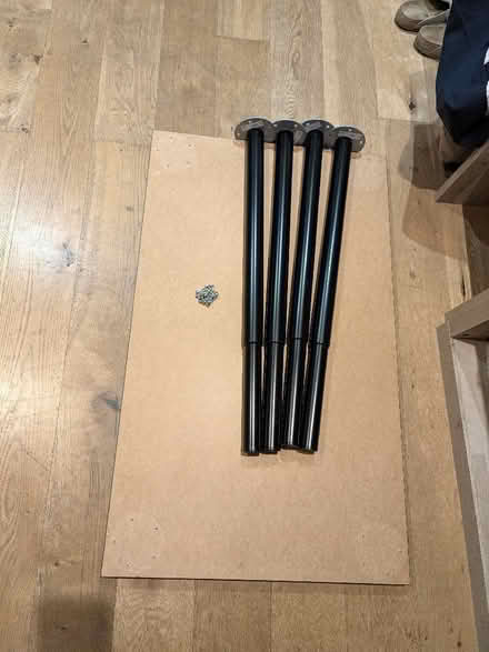 Photo of free IKEA Desk 100x60cm – Height Adjustable Legs (Black) (islington N1) #4