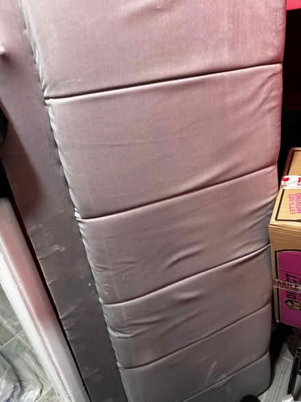 Photo of free Bed head 4’6” and divan bed drawers (Bottesford NG13) #2