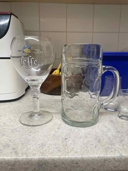 Photo of free Stein and leffe glass (Cricket Road OX4) #1