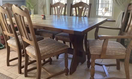 Photo of free Dining table and upholstered chairs (South Benfleet SS7) #1