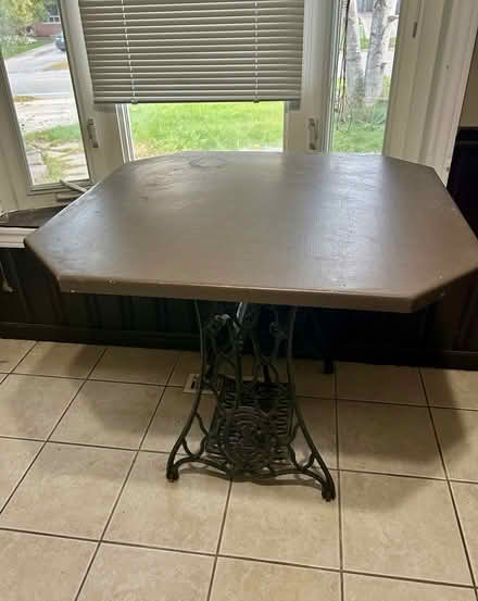 Photo of free Table with Singer Sewing Base (Davis Drive and Leslie.) #1